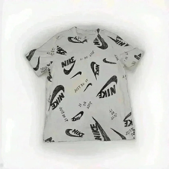 AUTHENTIC NIKE AOP JDI T SHIRT DJ6074-100 Large - Picture 1 of 6